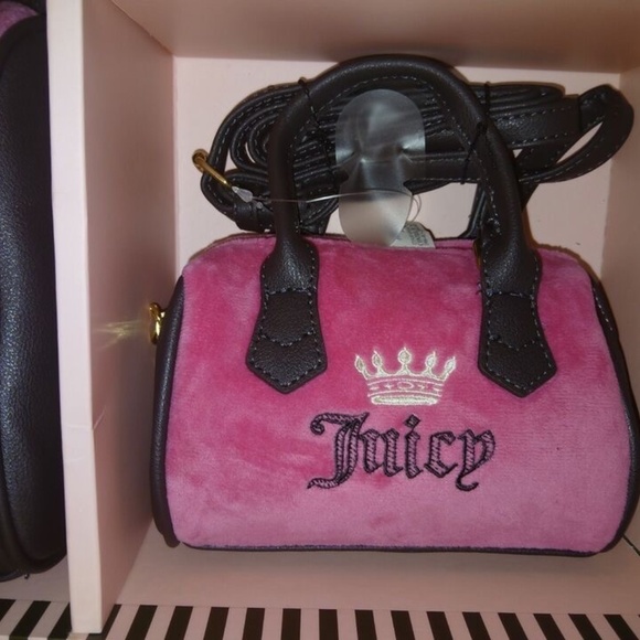 Juicy Couture Heritage Mommy and Me Hot Pink Satchel Set - Picture 7 of 9